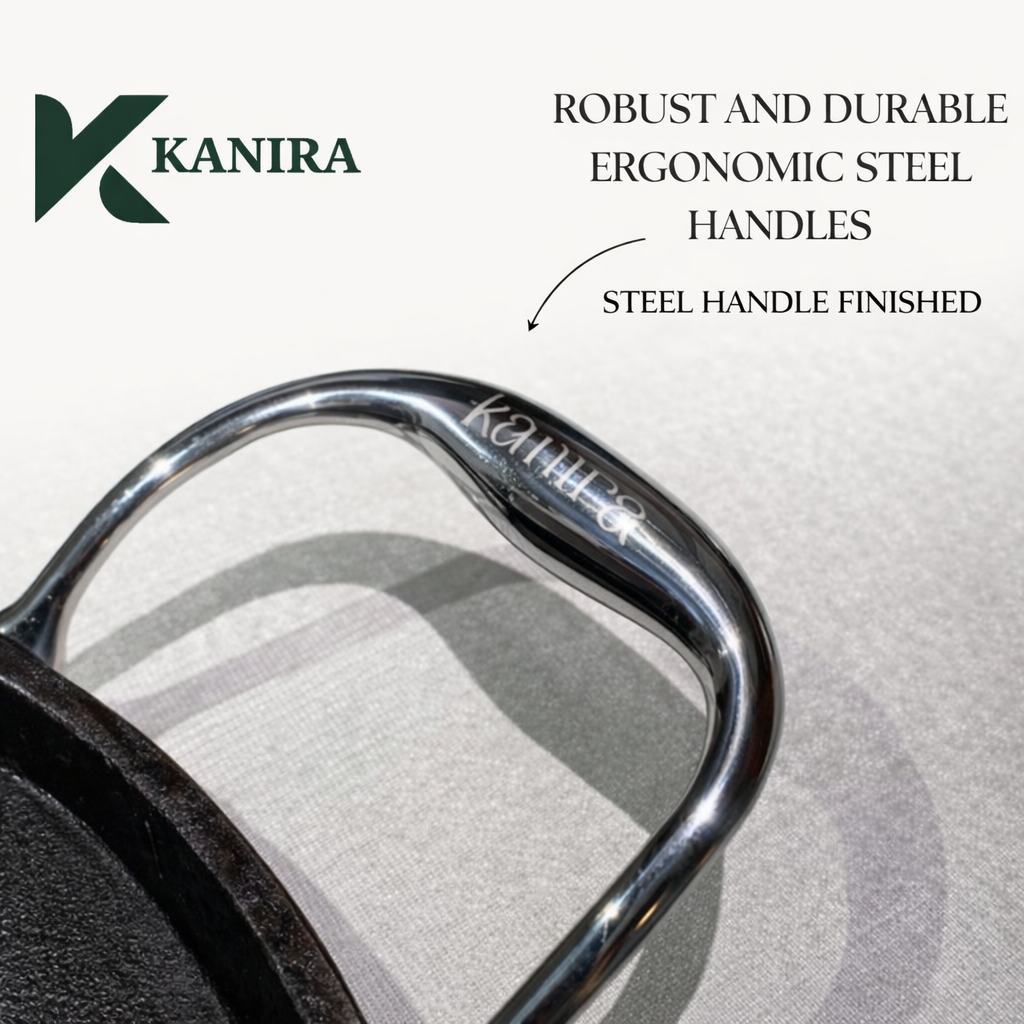 Kanira Pre-seasoned Cast Iron Dosa Tawa (30cm)